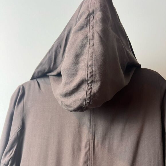 NWT Sun & Shadow Hooded Anorak Jacket Drape Front SZ S - Picture 5 of 14